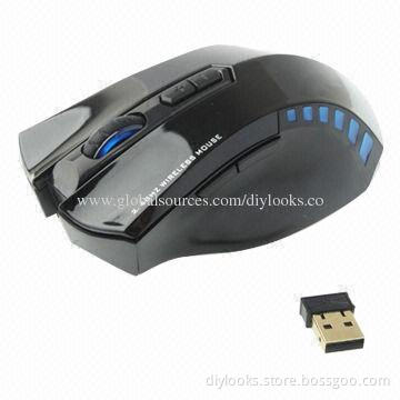 2.4GHz Optical Wireless Gaming Mouse with USB Mini Receiver